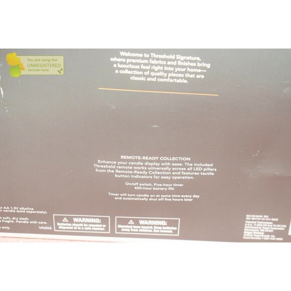 Threshold 3pk LED Pillar Candles Cream - Picture 7 of 8